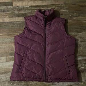 Lands End plum color vest